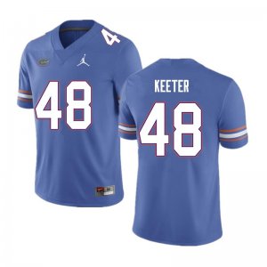 Men's Florida Gators #48 Noah Keeter NCAA Nike Blue Authentic Stitched College Football Jersey IWX0662NH